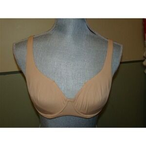 NWOT Cotton Club Beige Microfiber Demi 34DD Bra 112715